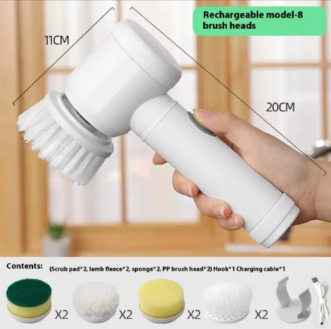 Handheld Electric Cleaning Brush – Multi-Function Home Scrubber