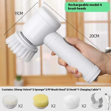 Handheld Electric Cleaning Brush – Multi-Function Home Scrubber