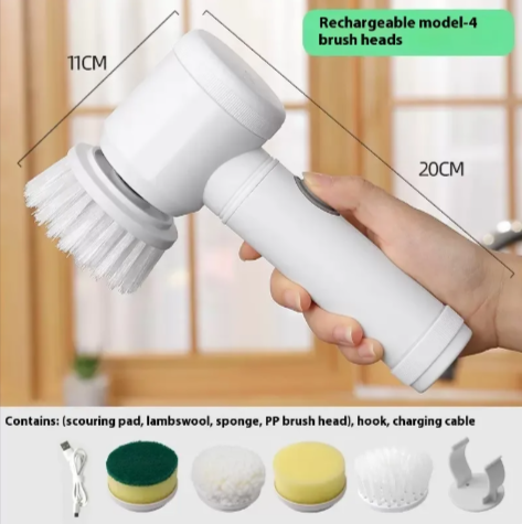 Handheld Electric Cleaning Brush – Multi-Function Home Scrubber